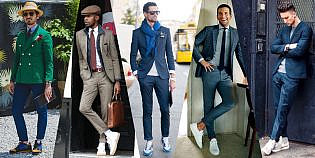 How to Wear Men’s Formal Clothes with Sneakers - The Trend Spotter
