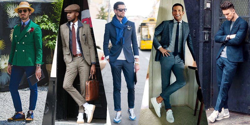 How to Wear Men’s Formal Clothes with Sneakers