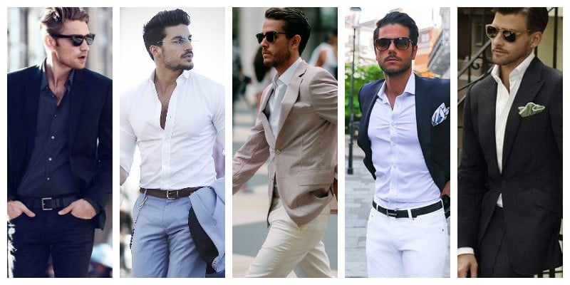 white semi formal attire for men