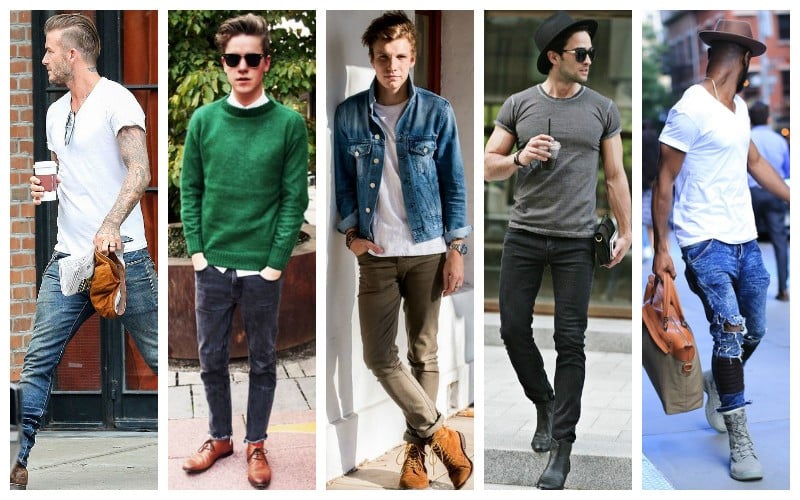 men wearing skinny jeans