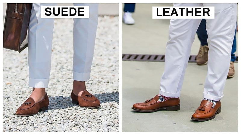 tan loafers outfit