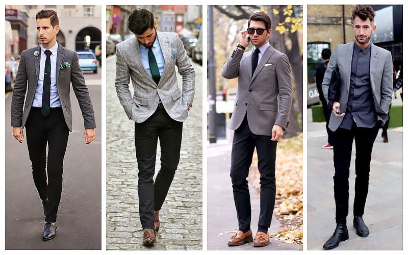 How To Wear A Grey Blazer With Black Pants Outfits Tips  Ready Sleek