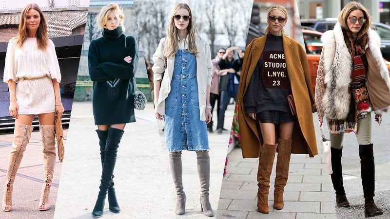 over the knee boots style ideas
