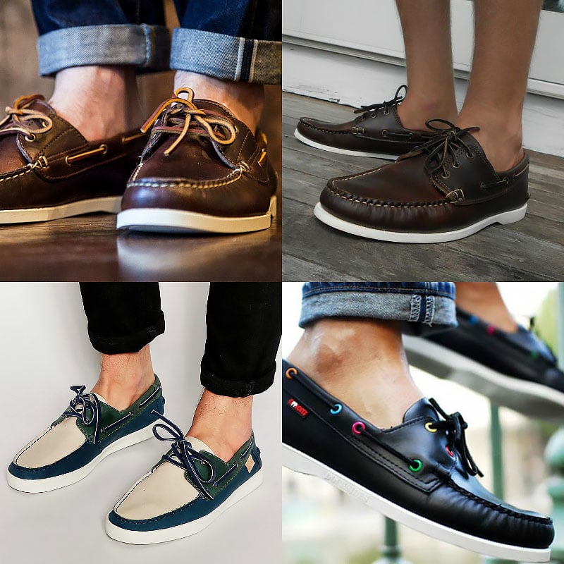 boat shoes with socks