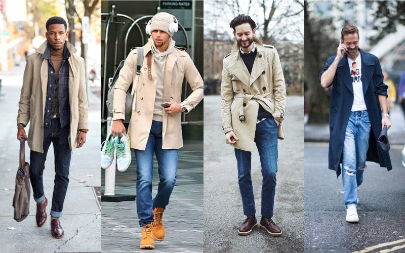 casual trench coat outfits