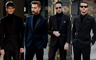 5 suits of dark black and 5 of darker black