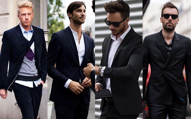 black casual attire for men