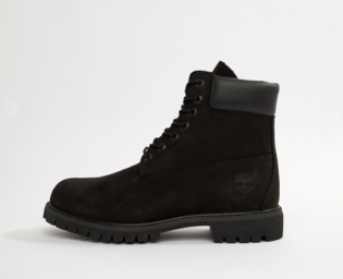 timberland black leather boots mens