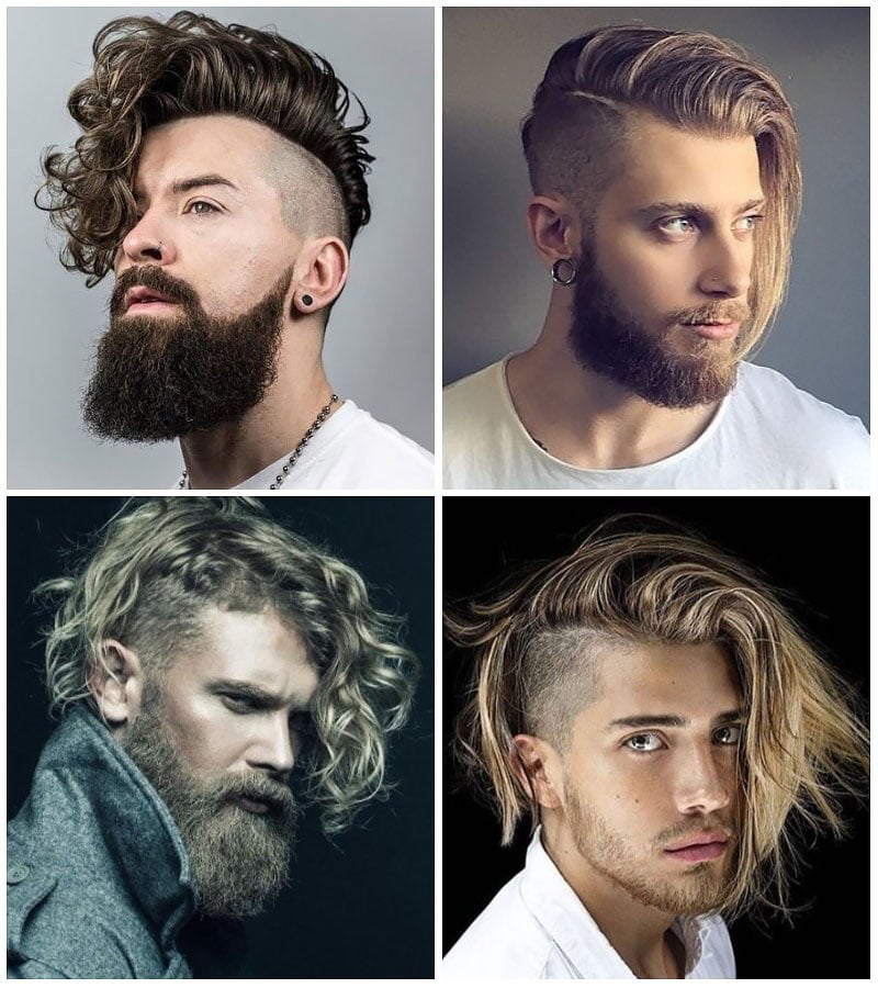Long Hair Side Cut Hairstyle For Man - Galeri Gambar
