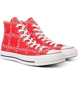 red converse slippers