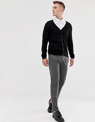 black sweater outfit mens
