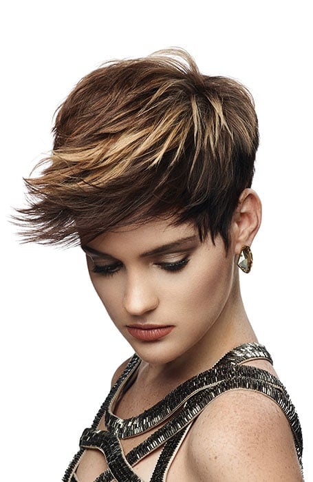 Short Brown Hair With Highlights