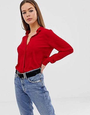 red top shirt
