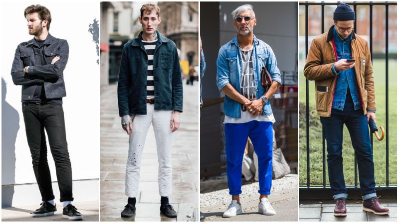 Blue Denim Jacket with Sweatpants Summer Outfits For Men In Their 20s (4  ideas & outfits) | Lookastic