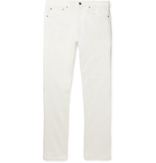 What To Wear With White Jeans Men S Style Guide The Trend Spotter - overalls skinny denim brown roblox
