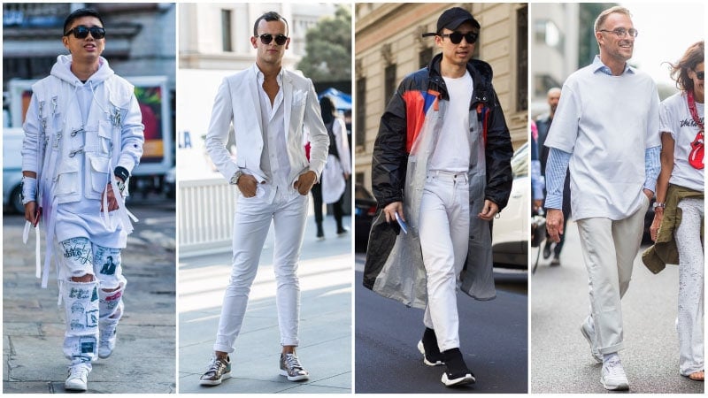 male white jeans