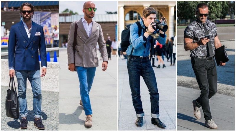 casual men's shoes to wear with blue jeans