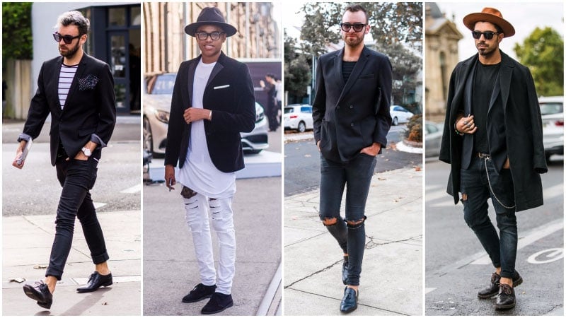 Classy Black Blazer Outfit Men, Black Blazer Combination - TiptopGents