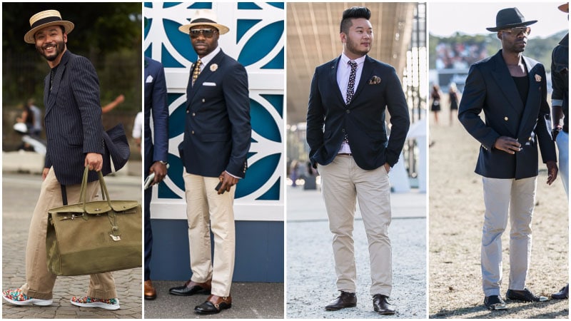 What To Wear With Khaki Pants [2024 Style Guide] | Khaki pants men, Blue  blazer outfit, Mens fashion suits