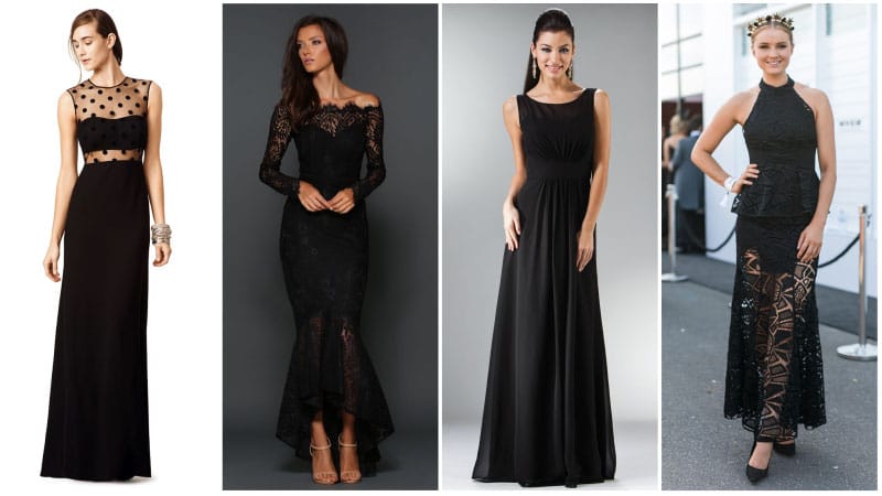 formal black outfits