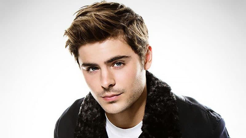 Image of Zac Efron quiff hairstyle