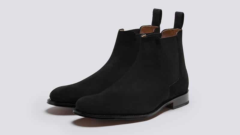 black shoe polish on suede shoes
