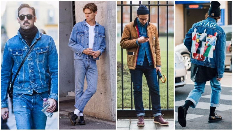 Blue Denim Jacket with Beige Pants Outfits For Men (233 ideas & outfits) |  Lookastic