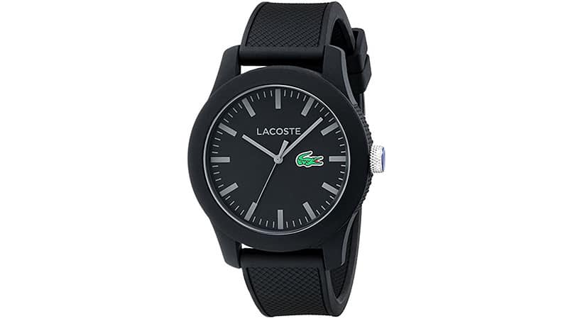 black lacoste watch