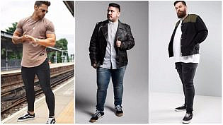 skinny jeans for big thighs mens