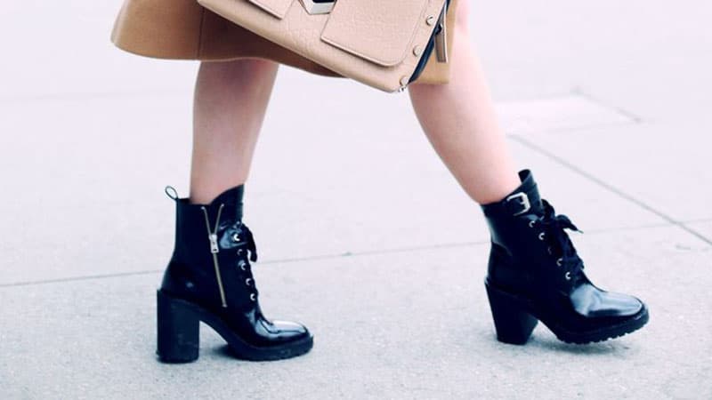 thick boot heels