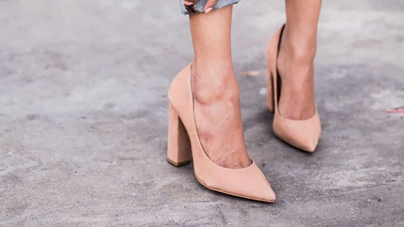 square heel shoes