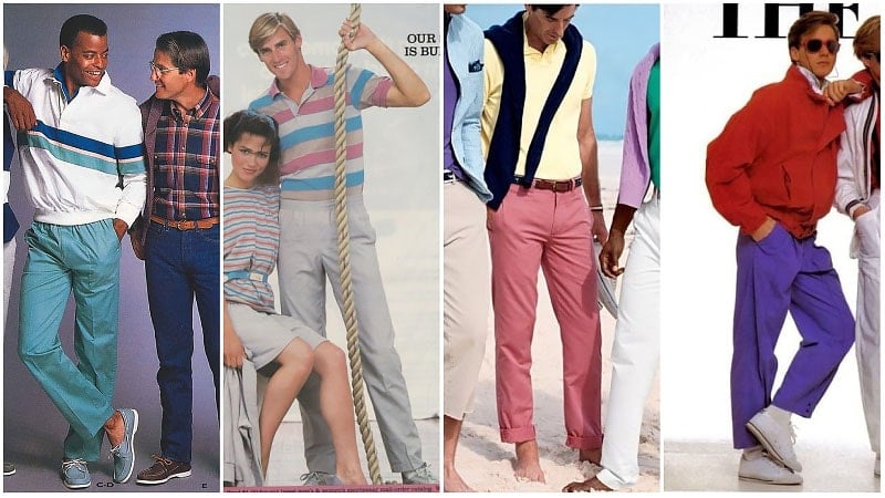80s Summer Fashion Men, 80s Style Clothing Men