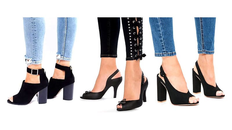 types of heels for womens shoes