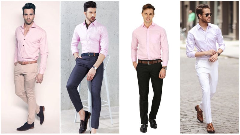 pink corporate attire