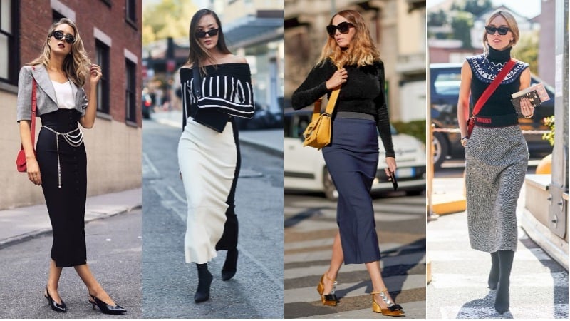 Pencil Skirt Outfit Ideas For Work What To Wear With Pencil Skirts ...