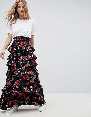 long skirt dress design