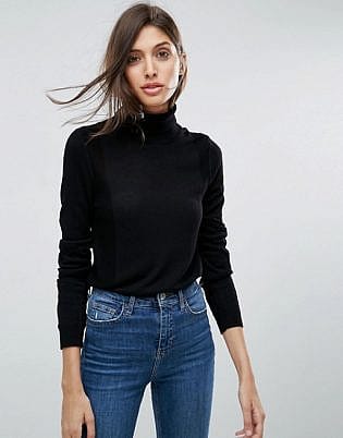 black jeans and jumper
