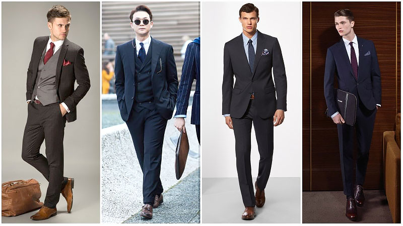 shoes to wear on black suit