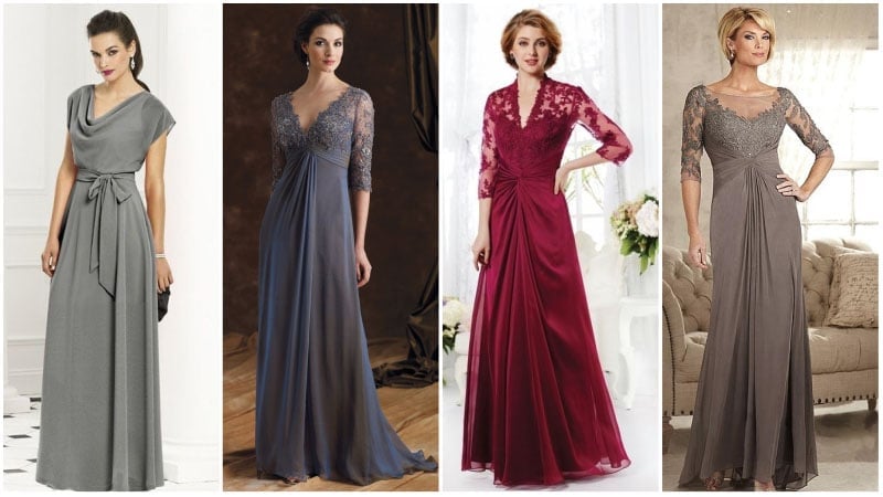 long mother of the bride outfits