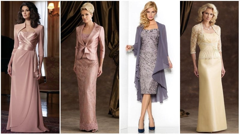 long dresses with jackets for wedding