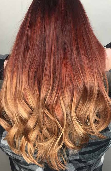 Natural Red Hair With Ombre Find Your Perfect Hair Style