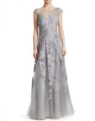 silver mother of groom dresses
