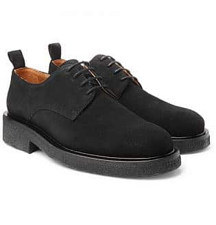 black suede smart shoes