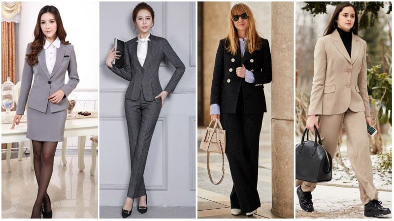 colorful women's business suits