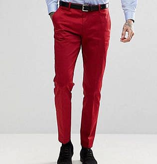 Summer Suit Pants Men Red Black Khaki Flat Formal Office Wear Smart  Business Official Mens Dress Trousers for men Clothing 2022 - Aliexpress