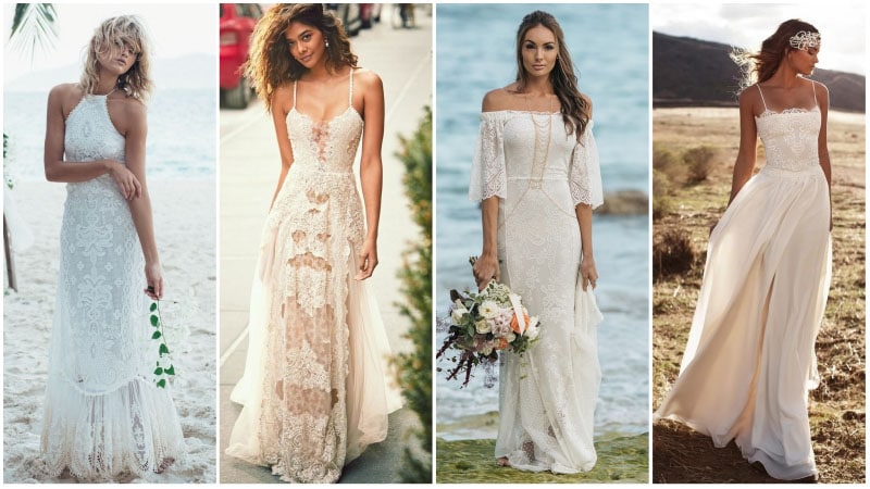 stunning beach wedding dresses