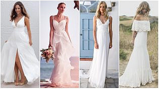 11 Beach Wedding Dresses for Your Special Day