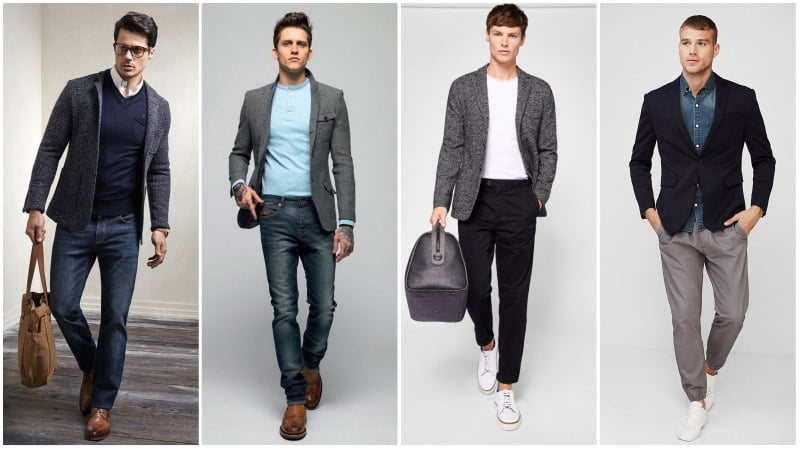 shoes for casual blazer