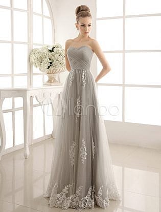 silver wedding dresses for sale