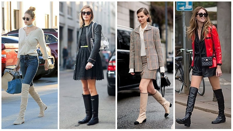 dresses to wear with high boots